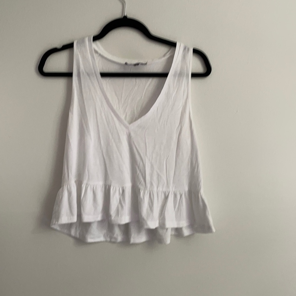 Lulus white v neck top